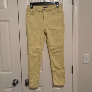 Tribal Women's Ankle Jeans in Soft Yellow
